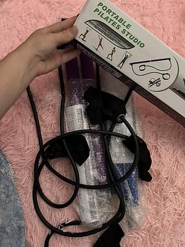 Спорт и отдых: Портативный пилатес-студия (Pilates Bar Kit) Комплект для домашних и — 3