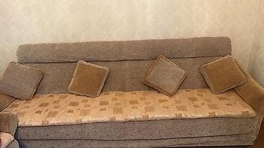 табуретки в бишкеке: Комплект мягкой мебели, Б/у, Самовывоз, цвет - Коричневый — 2