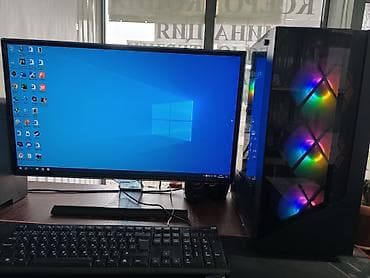 Компьютер, ядер - 12, ОЗУ 16 ГБ, Игровой, Б/у, AMD A4, AMD Radeon RX 580, HDD + SSD