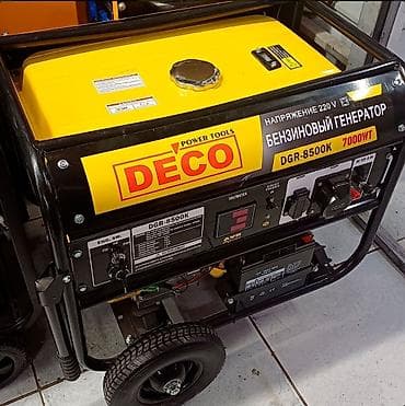 Генераторы: Бензиновый генератор DECO DGR-8500K - Номинальная мощность: 7000 Wt - — 4