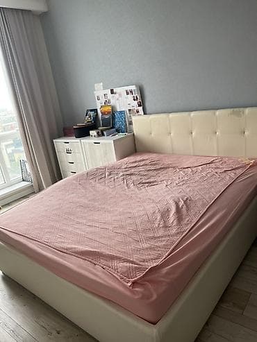 Эмерек: Эки кишилик керебет, Матрасы бар, узуну - 200 см — 2