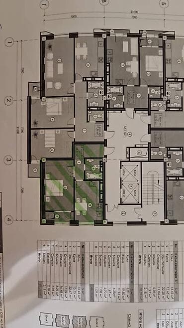 1 комната, 50 м², Элитка, 12 этаж, ПСО (под самоотделку)