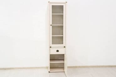 книжный шкаф для дома: Шкаф витрина 2Д (Magellan 1V1D1S), коллекции Магеллан, Сосна Винтаж — 4