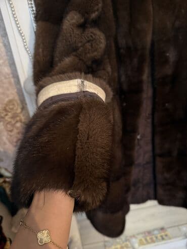 платье для полных: Шуба, Норка, По колено, Канада, S, M — 8