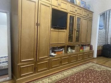 Гарнитур для зала, Шкаф, Дерево, цвет - Коричневый