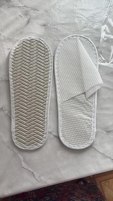 отельные тапочки: Домашние тапочки, 43, Новый, цвет - Серый, Бесплатная доставка, Платная доставка, Самовывоз — 2