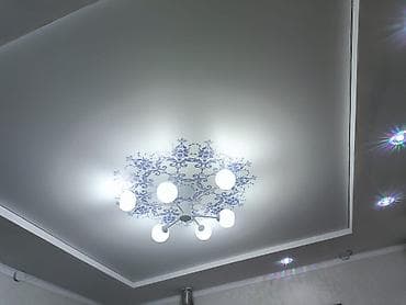 Натяжной потолок Глянцевое, Матовое, 3D потолки Монтаж, Гарантия, Демонтаж — 5