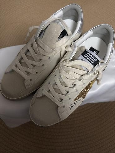 военный обувь: Кроссовки Golden Goose (GGDB) с фирменной звездой на шнуровке. - — 2