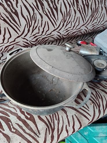 газовый примус: Казан с крышкой - Материал: литой металл (толстостенный, равномерно — 2