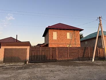 Дома: Продаётся двухэтажный кирпичный дом с участком и высоким забором по — 1