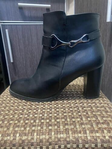 сапоги лакированные на высоких каблуках: Derimod, идеальная турецкая кожа, в отличном новом состоянии, деми — 4