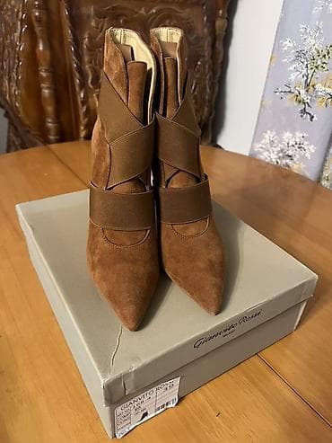на высокой подошве: Ботильоны Gianvito Rossi - Модель: высокие ботильоны на шпильке - — 8