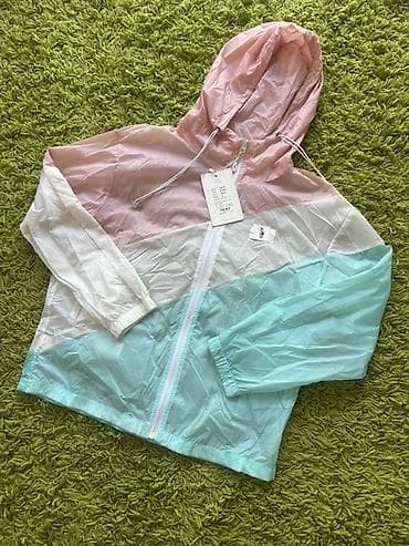 пиджак с капюшоном: Комплект одежды 1) Белые спортивные брюки - Прямой крой, свободная — 2