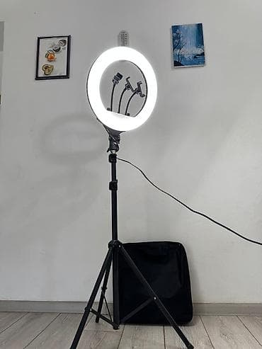 Кольцевая LED‑лампа.мощ.36 модель Rl-14 Отличный набор для блогеров at lalafo.kg Кольцевая LED‑лампа.мощ.36 модель Rl-14 Отличный набор для блогеров