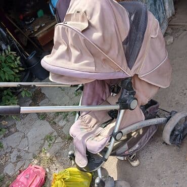 Коляска, цвет - Коричневый, Б/у