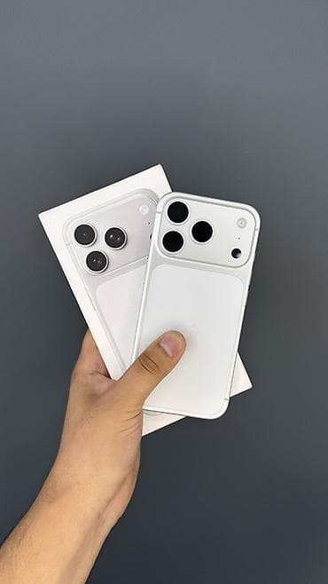 IPhone 17 Pro, Б/у, 1 ТБ, Белый, Коробка, 100 %