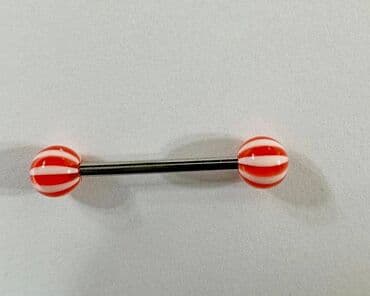 пистолет на пистонах: Штанга 16 мм с акриловыми цветными шариками 4- 6 мм, пирсинг, цена за — 5