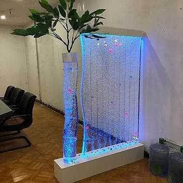 Пузырьковая панель (bubble wall) с подсветкой и настоящим водяным шоу