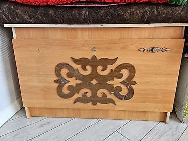 детские кровать: Сундук, Б/у, Для белья, Дерево, Платная доставка, цвет - Зеленый — 1