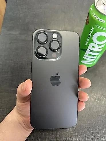 IPhone 15 Pro, Колдонулган, 256 ГБ, Black Titanium, Каптама, 86 % — 1