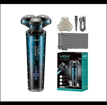 Электробритва VGR V-31 - Роторная система из 3 плавающих головок для