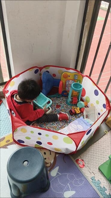 домик для детей из ткани: 🎉 Детский сухой бассейн Яркий и весёлый бассейн для игр с — 8