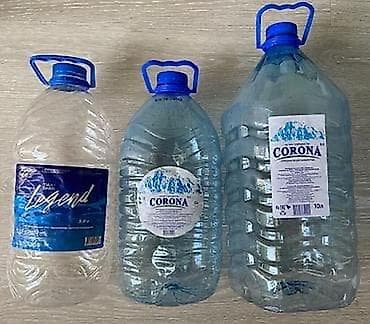 Пустые пластиковые бутыли для воды - Объемы: 5 л и 10 л (на фото