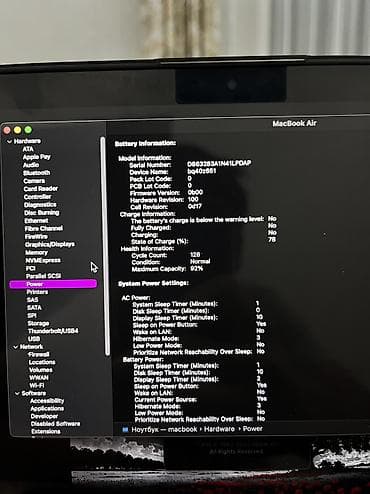 macbook pro air: Для программирования, Б/у, Apple M2, ОЗУ, RAM: 16 ГБ — 5