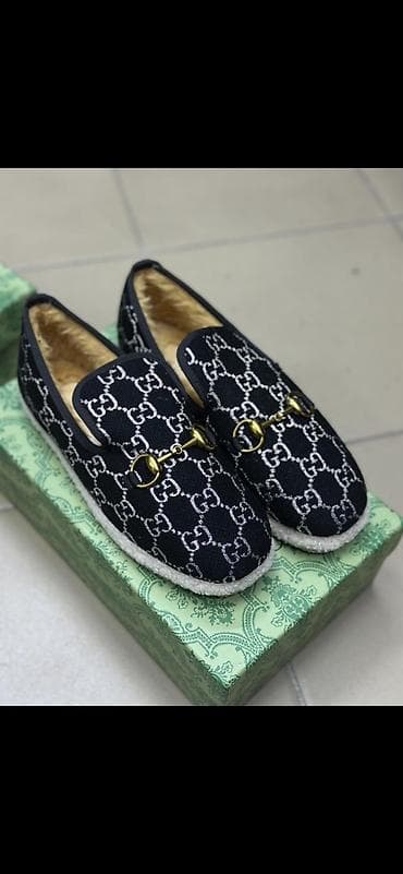 сапошки мужские: Коллекция стильной обуви: - Лоферы с меховой подкладкой • Верх — 1