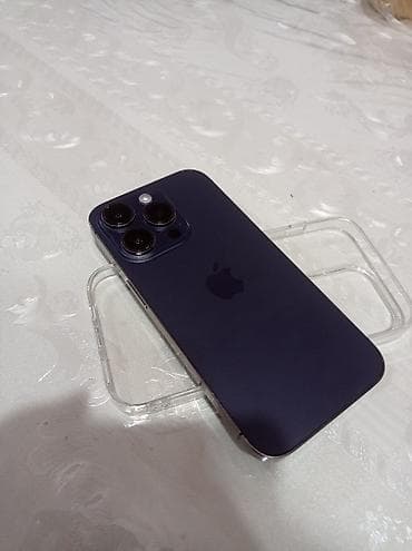 redmi mi9: IPhone 14 Pro, Б/у, 128 ГБ, Deep Purple, Защитное стекло, Чехол, 91 % — 2