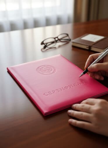 биндеры 320 листов для дома: Продам!Обложка/папка для сертификата (двойная) - Материал — 1
