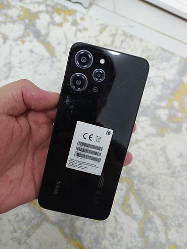 Redmi, Redmi 12, Колдонулган, 128 ГБ, түсү - Кара, 2 SIM — 1