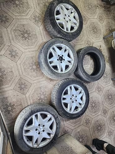 колосо: Дөңгөлөктөр монтажда 215 / 60 / R 17, Кыш, Колдонулган, Комплект, Жеңил унаалар, Куйма, тешиктери - 5 — 1