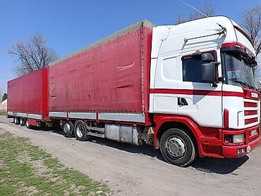 Тягач, Scania, Тентованный
