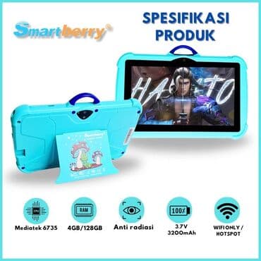 защитные пленки для планшетов buff: Планшет, память 128 ГБ, Wi-Fi, Новый, Игровой цвет - Голубой — 2