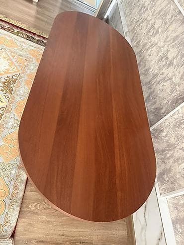 продаю мягкий мебель: Журнальный стол овальной формы - Материал: ЛДСП с текстурой под — 3