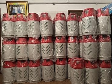 Композитные газовые баллоны (нового образца), красно-серые, в