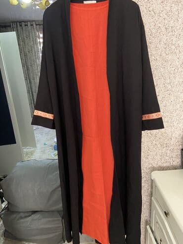 платья бишкек недорого: Повседневное платье, Лето, Длинная модель, Лен, Сарафан, S, M, L — 2