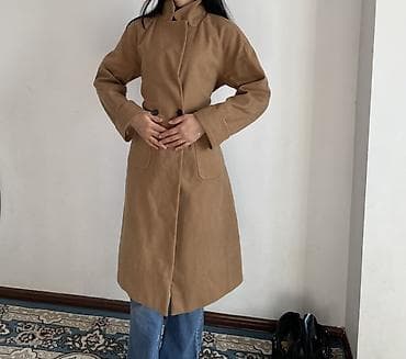 длинные куртки женские: Пальто женское, классический бежевый цвет (карамель/камел). - Длина — 1