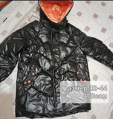 женский пуховик: Пуховик, Короткая модель, Лакированный — 1