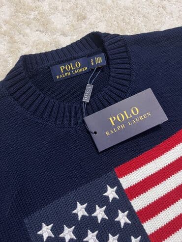 navy: Мужской свитер, XL, Polo Ralph Lauren, Новый, цвет - Синий — 3