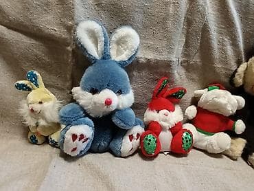 декоративный зайчик: Игрушки из СССР Мягкие игрушки (набор). - Плюшевый ослик/пони — 7