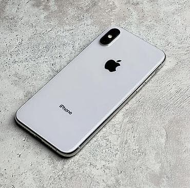 IPhone X, Б/у, 256 ГБ, Серебристый, Чехол, 78 %