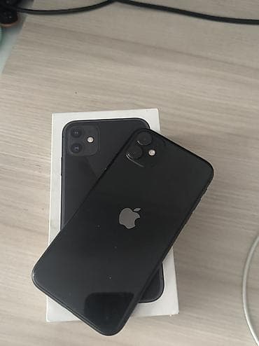 aifon 6s: IPhone 11, Новый, 64 ГБ, Jet Black, Защитное стекло, Наушники, Кабель, 84 % — 1