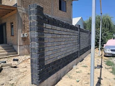 забор кирпич: Brick fences — 1