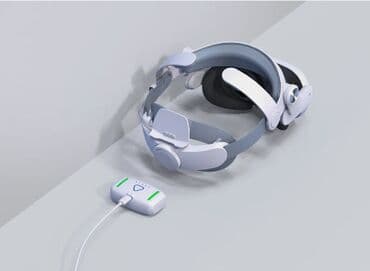 матар: Ремешок для Meta Quest 3 (мета куест 3) Elite с аккумулятором 5000 мА — 5