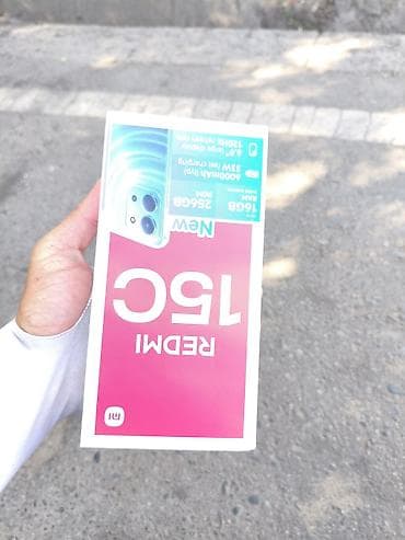 iphone cable: Redmi, Redmi 15C, Б/у, 256 ГБ, цвет - Черный, 2 SIM — 1