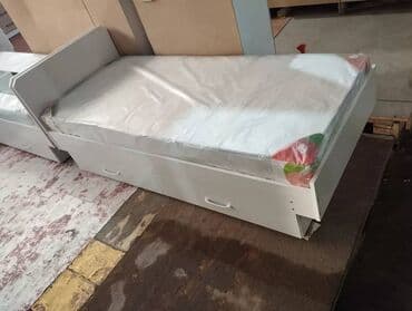 кровать с шухлядами: Односпальная кровать, Новый, С матрасом, длина - 190 см — 9