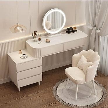 Туалетные столики: Туалетный столик, Новый, Со шкафом, цвет - Белый — 2