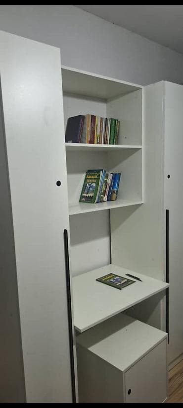 Детская мебель: Комплект офисной мебели, Шкаф, цвет - Белый — 1